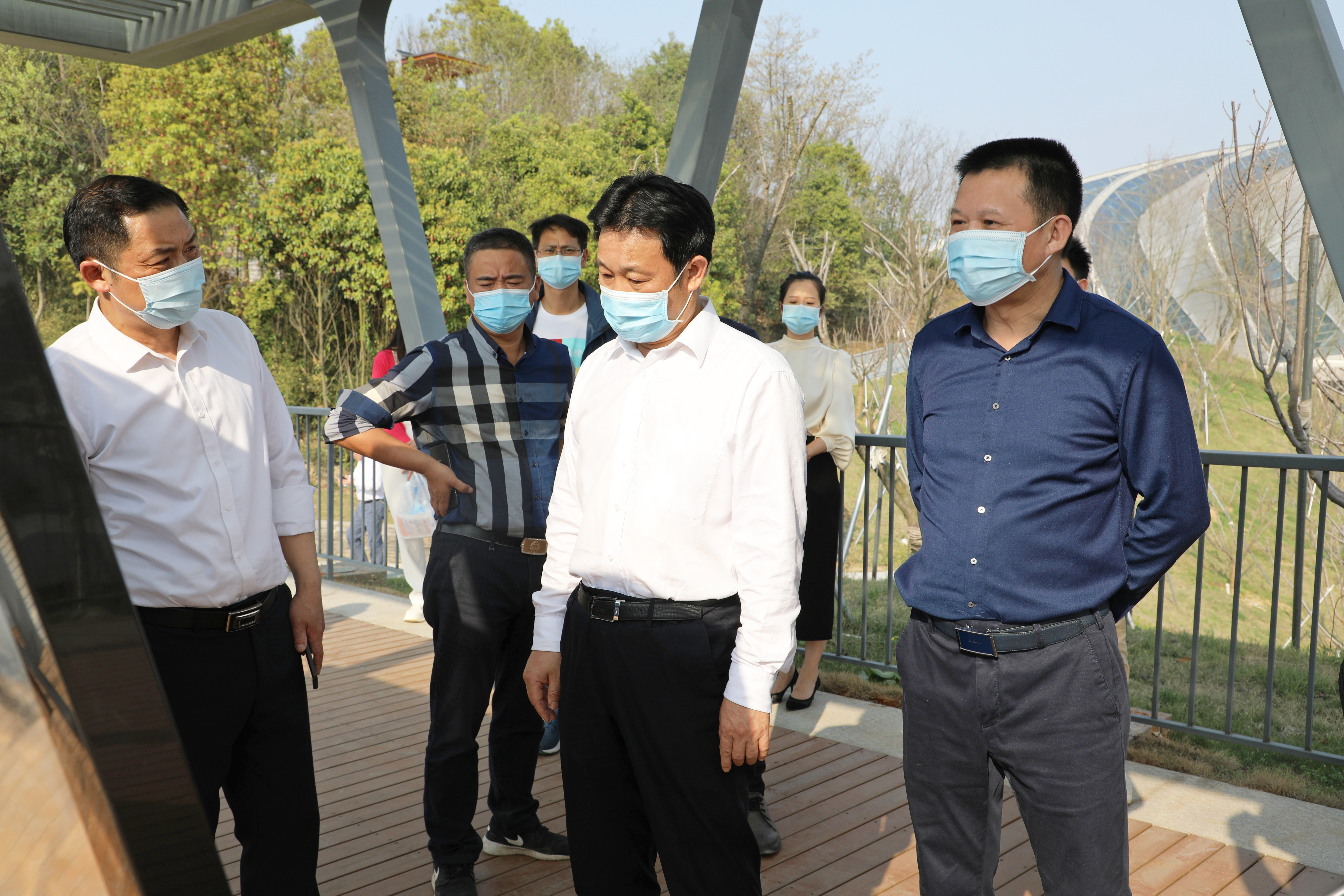 3月15日，市委副書記、湖南省第十四屆運(yùn)動(dòng)會(huì)，第十一屆殘疾人運(yùn)動(dòng)會(huì)岳陽(yáng)市籌備委員會(huì)執(zhí)行主任李摯調(diào)研第十四屆省運(yùn)會(huì)部分場(chǎng)館建設(shè)項(xiàng)目。.jpg